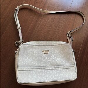 Vintage GUESS Beige Monogram Crossbody Women’s Bag